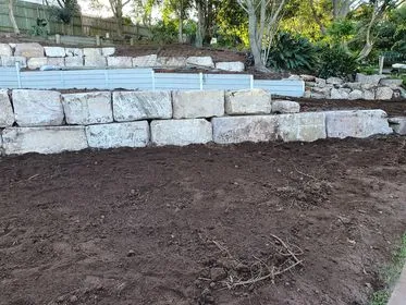 RAH excavation and wall site prep