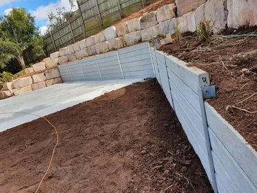 Finished retaining wall steps, Toowoomba